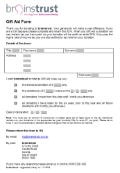 Gift Aid Form
