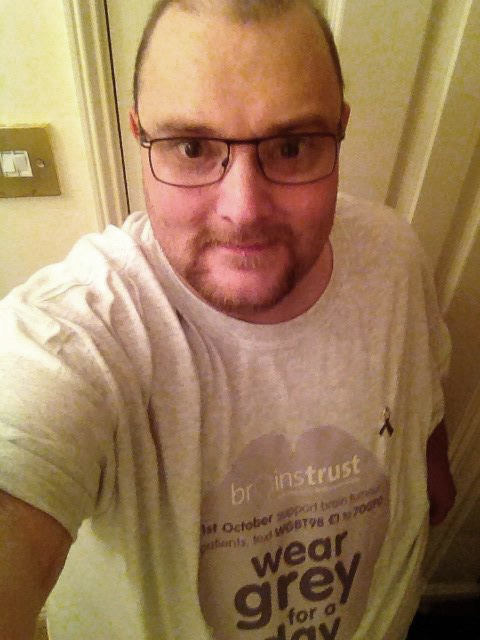Shaun Skinner Shaun wearing grey