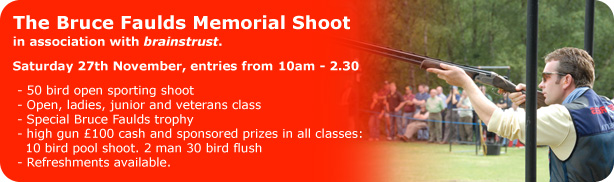 Bruce Faulds Memorial Charity Shoot Banner
