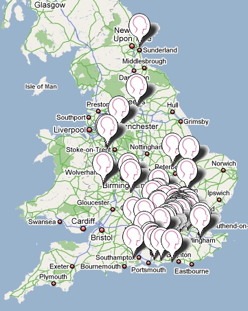 Map of RPHM runners